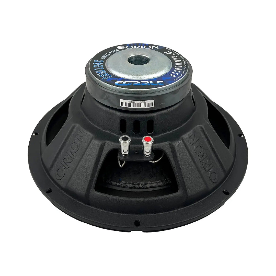 Orion CBW124S 12" Single Voice Coil 4 Ohm Subwoofer | 1600W Cobalt Series Bass