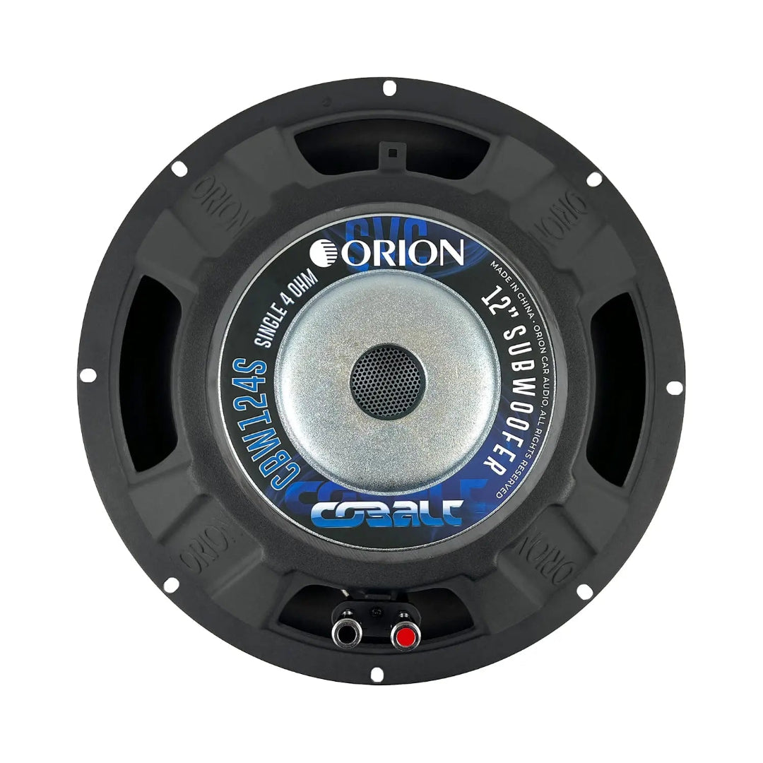 Orion CBW124S 12" Single Voice Coil 4 Ohm Subwoofer | 1600W Cobalt Series Bass