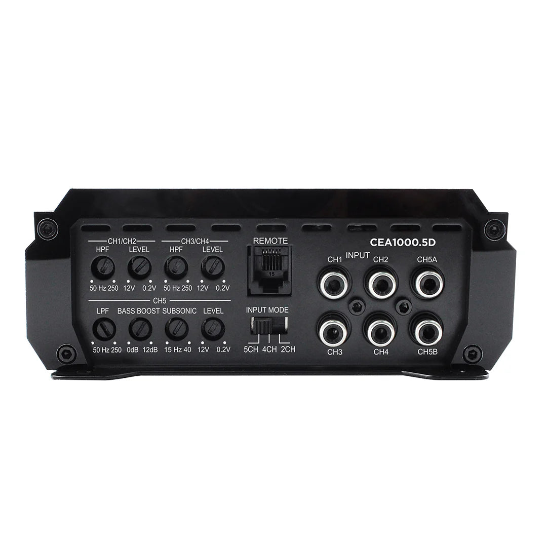 CEA1000.5D - 4000W Max Power / 1000 Watts RMS 5 Channel Class D Amplifier