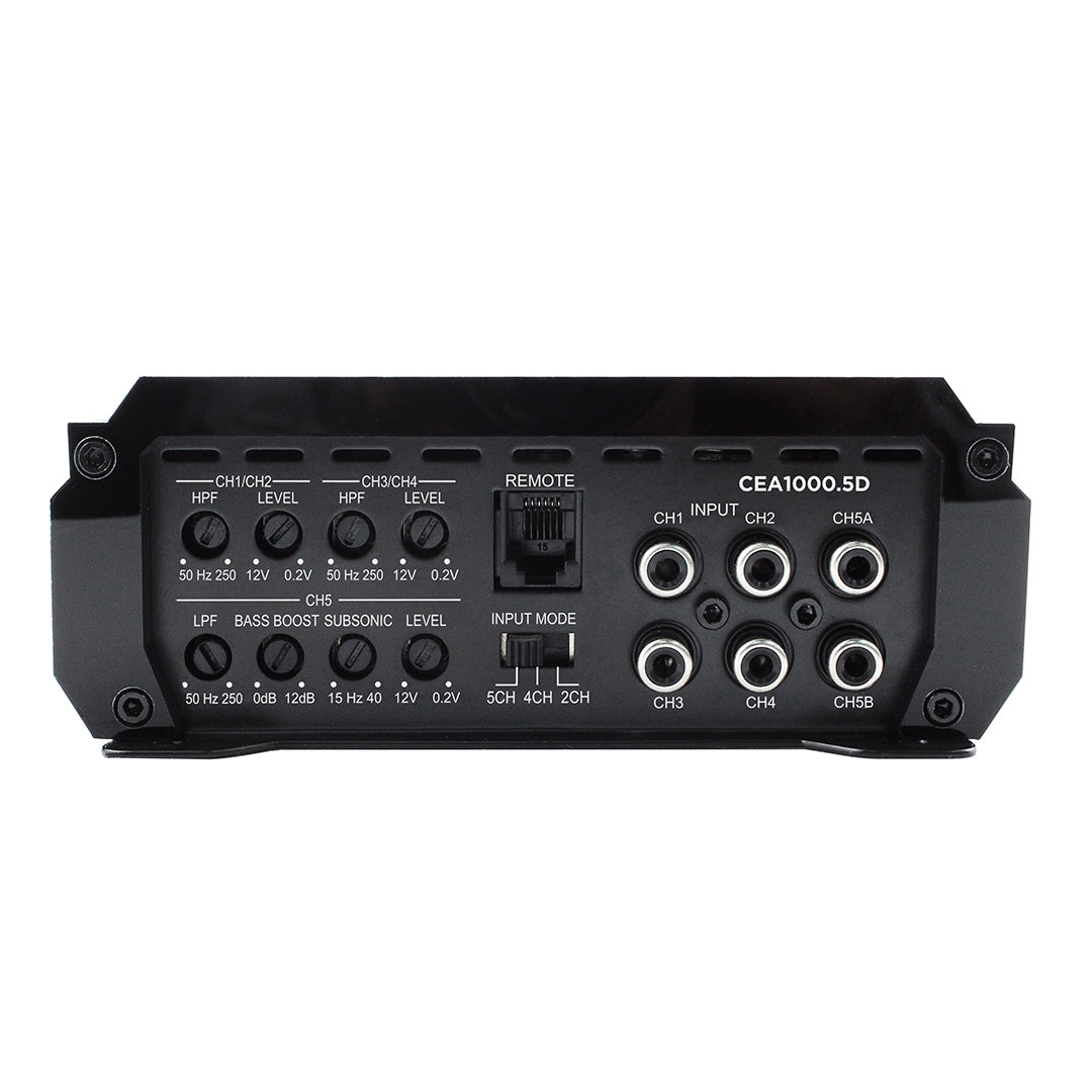 CEA1000.5D - 4000W Max Power / 1000 Watts RMS 5 Channel Class D Amplifier