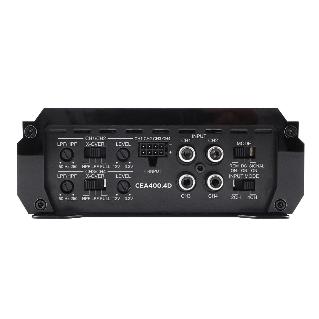 CEA400.4D - 1600W Max Power / 400 Watts RMS 4 Channel Class D Amplifier