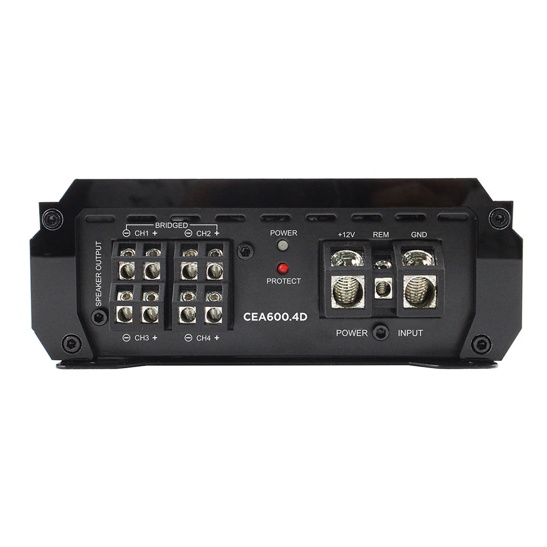 CEA600.4D - 2400W Max Power / 600 Watts RMS 4 Channel Class D Amplifier