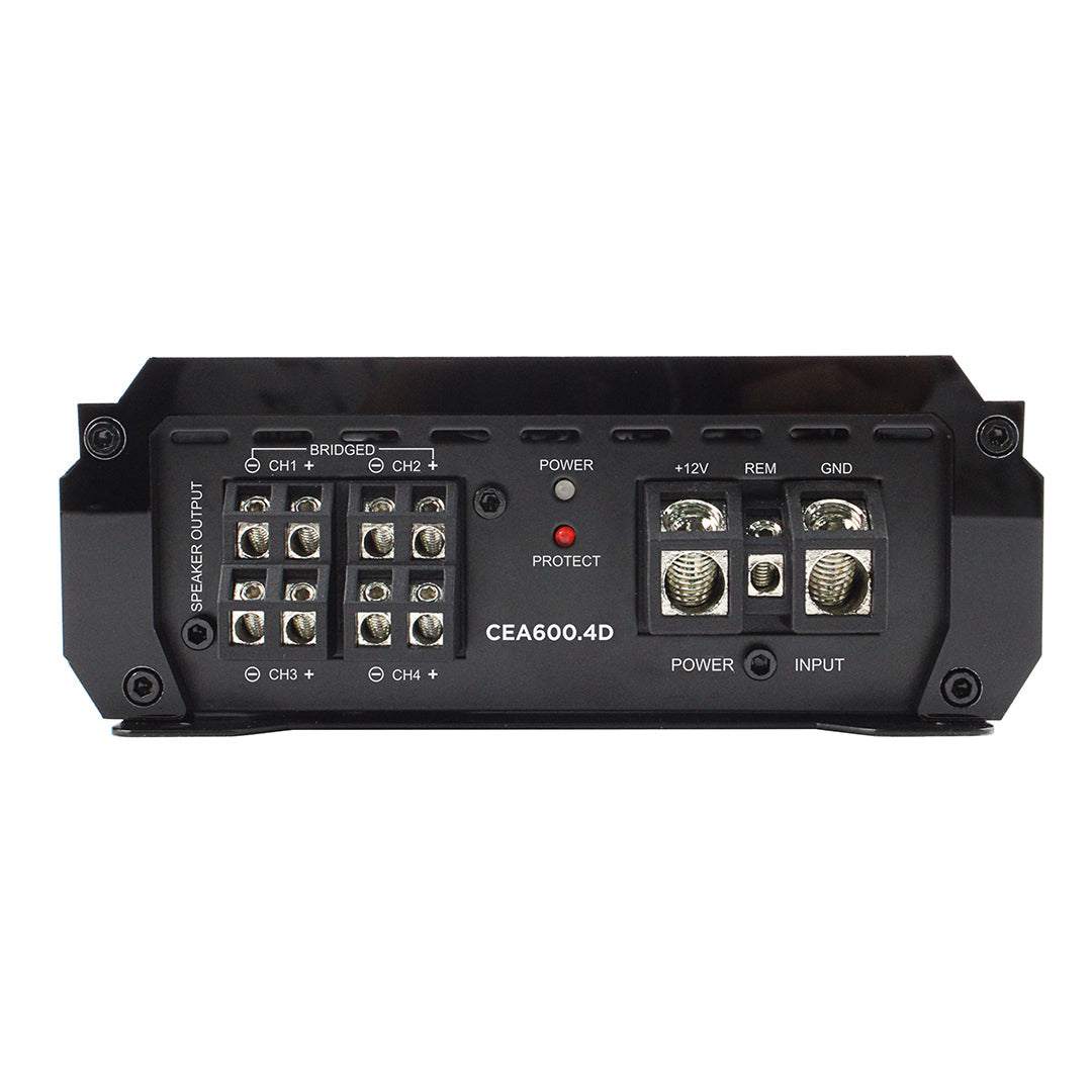 CEA600.4D - 2400W Max Power / 600 Watts RMS 4 Channel Class D Amplifier