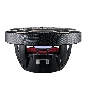 NXL 6.5" 2-Way Coaxial Marine Speaker With LED RGB Lights 100 Watts Rms 4-Ohm - Black Carbon Fiber - DS18