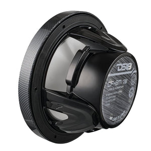 NXL 8" 2-Way Coaxial Marine Speaker With LED RGB Lights 125 Watts Rms 4-Ohm - Black Carbon Fiber - DS18