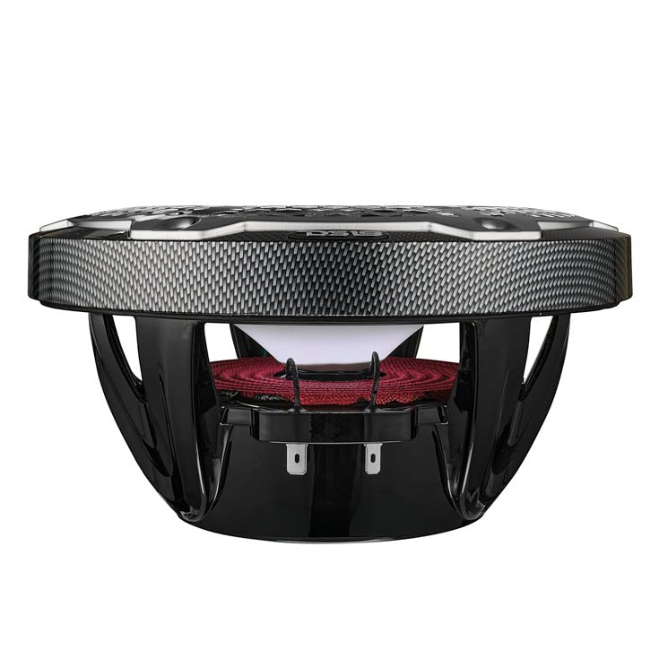 NXL 8" 2-Way Coaxial Marine Speaker With LED RGB Lights 125 Watts Rms 4-Ohm - Black Carbon Fiber - DS18