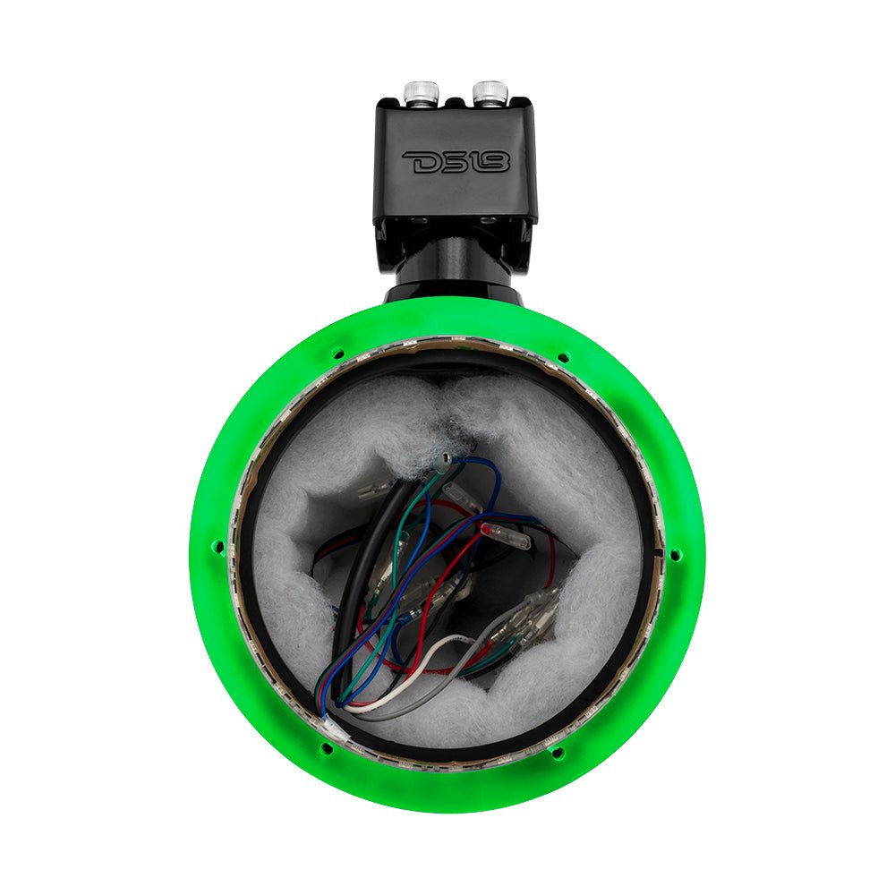 NXL 6.5" Marine and Powersports Empty Tower LED RGB Lights -Black Carbon Fiber - DS18