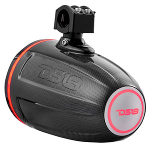 NXL 8" Marine and Powersports Empty Tower LED RGB Lights -Black Carbon Fiber - DS18