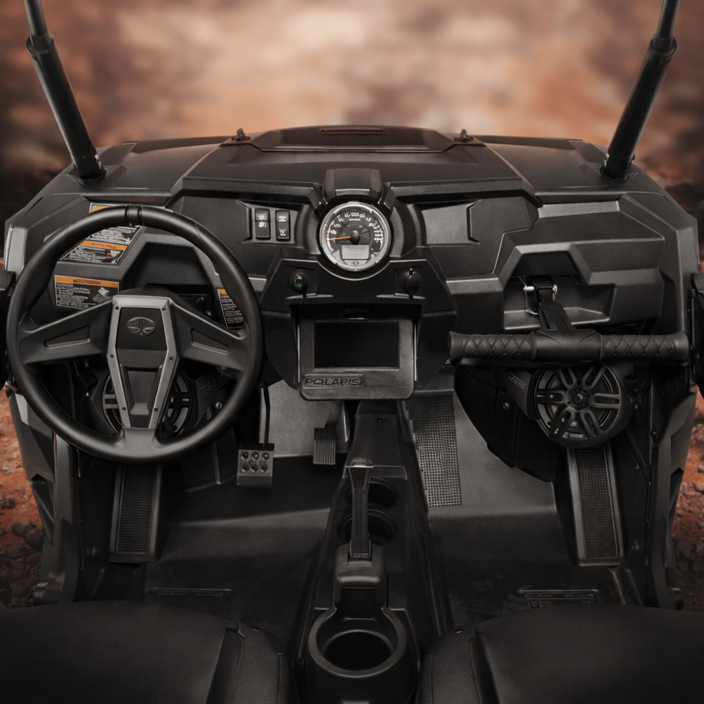 Polaris RZR Front Kick Panel Pods with 6.5” Active Speakers and Bluetooth - DS18