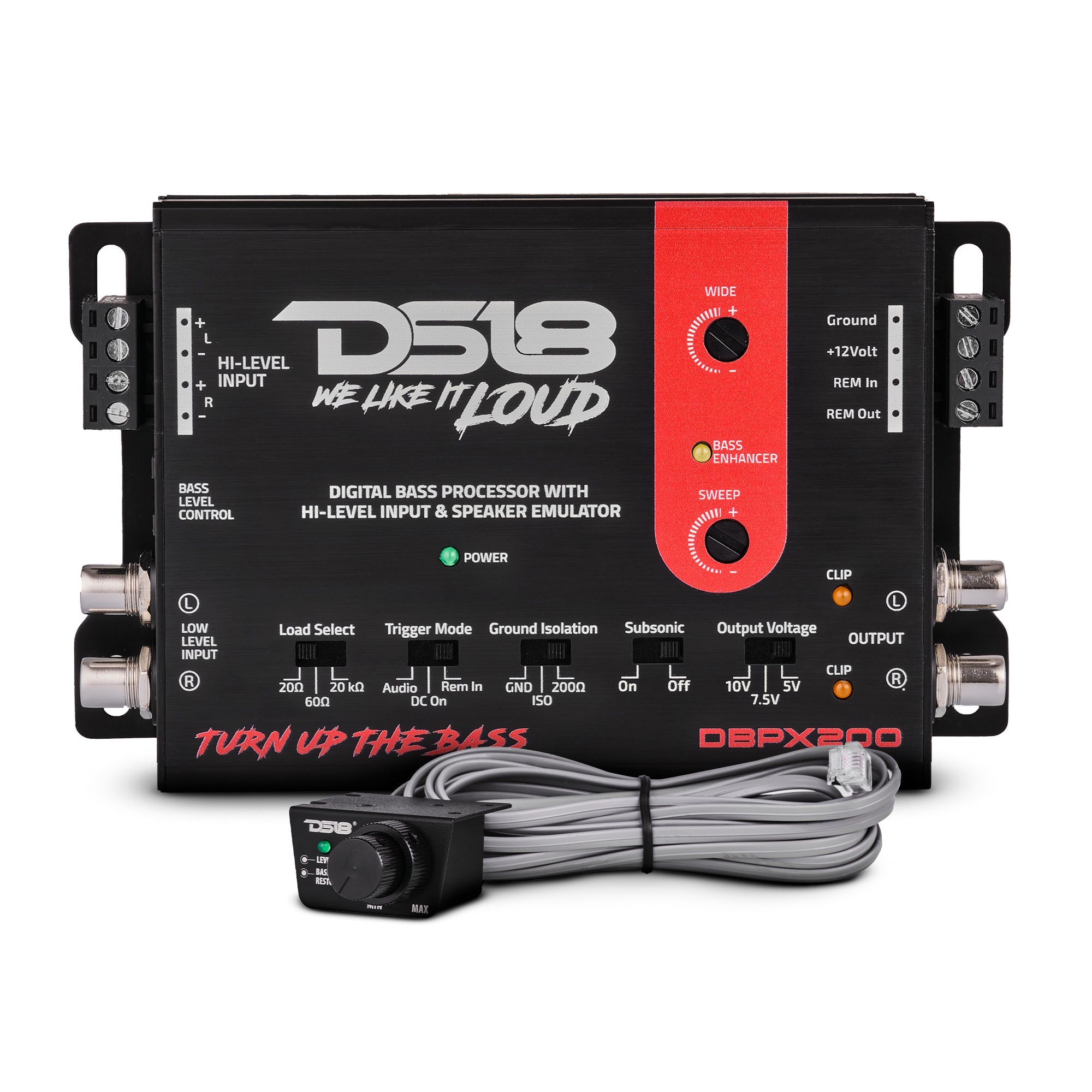 Digital Bass Processor with Hi to Low Signal Converter & Speaker Emulator - DS18