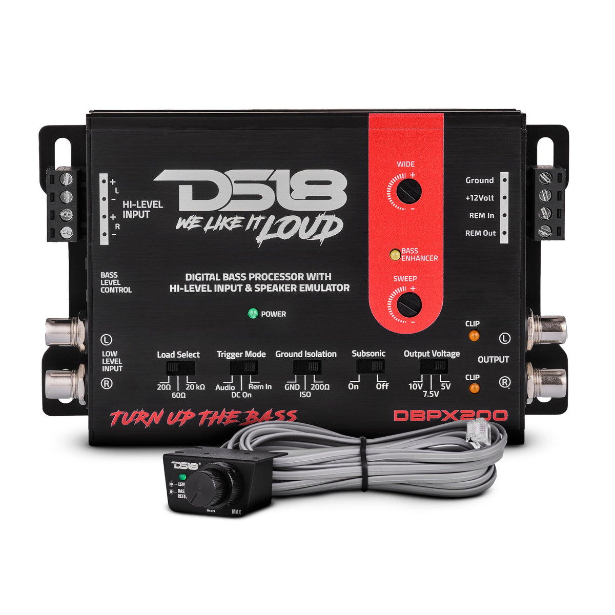 Digital Bass Processor with Hi to Low Signal Converter & Speaker Emulator - DS18