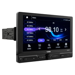 10.5" Floating Adjustable Modular Touchscreen Mechless Single-DIN Head Unit with Bluetooth, Apple Car Play, Android Mirror