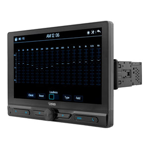 10.5" Floating Adjustable Modular Touchscreen Mechless Single-DIN Head Unit with Bluetooth, Mirror Link and USB - DS18
