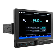 10.5" Floating Adjustable Modular Touchscreen Mechless Single-DIN Head Unit with Bluetooth, Mirror Link and USB - DS18
