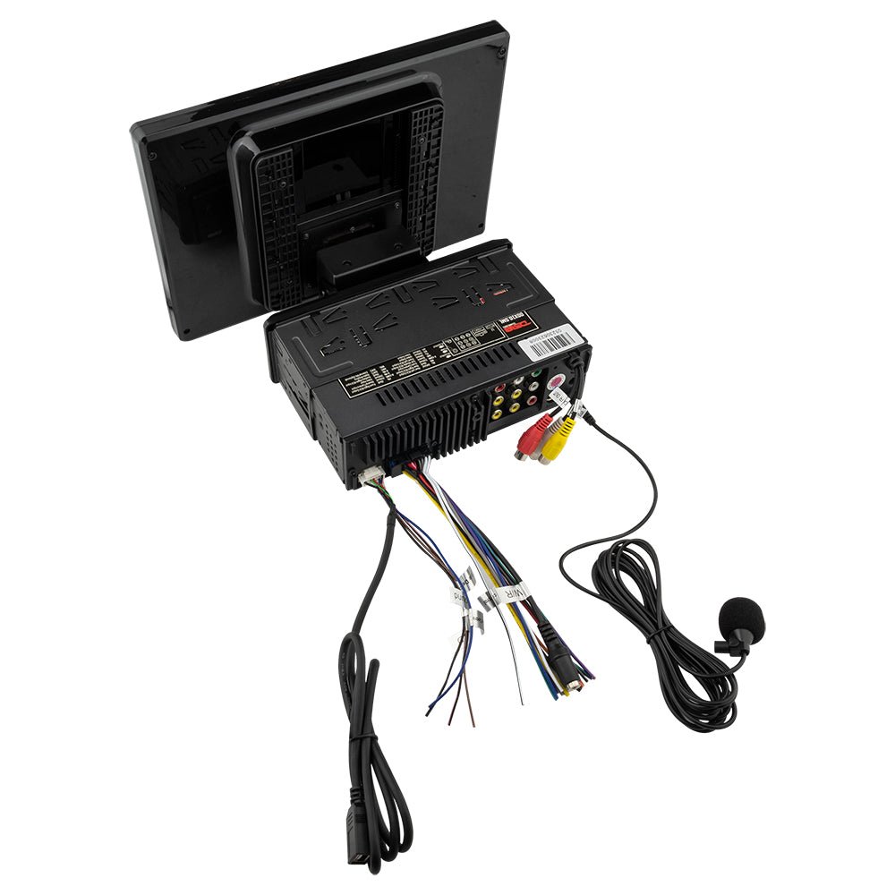 10.5" Floating Adjustable Modular Touchscreen Mechless Single-DIN Head Unit with Bluetooth, Mirror Link and USB - DS18