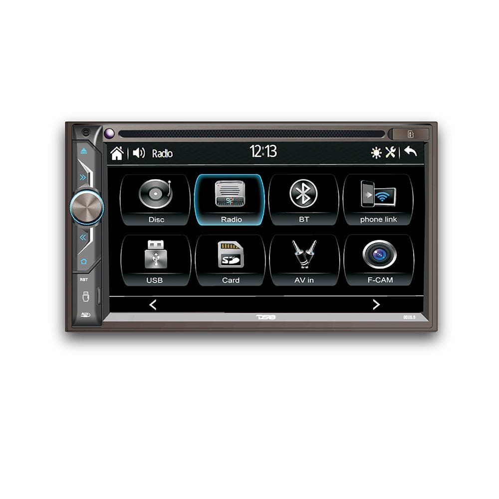 6.9" Touchscreen Double-DIN Headunit with DVD, Bluetooth, USB and Mirror Link - DS18