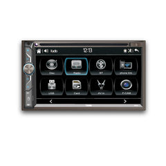6.9" Touchscreen Double-DIN Headunit with DVD, Bluetooth, USB and Mirror Link - DS18