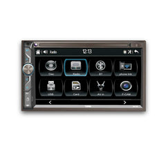 6.9" Touchscreen Mechless Double-DIN Headunit with Bluetooth, USB and Mirror Link - DS18