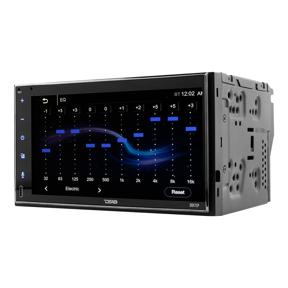 7" Touchscreen Mechless Double-DIN Headunit with Bluetooth, USB, Mirror Link And Car play - DS18