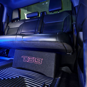DFPU Under Seat 10” Shallow Subwoofer Enclosure | Sealed, Loaded, 600W RMS @ 2 Ohm - DS18