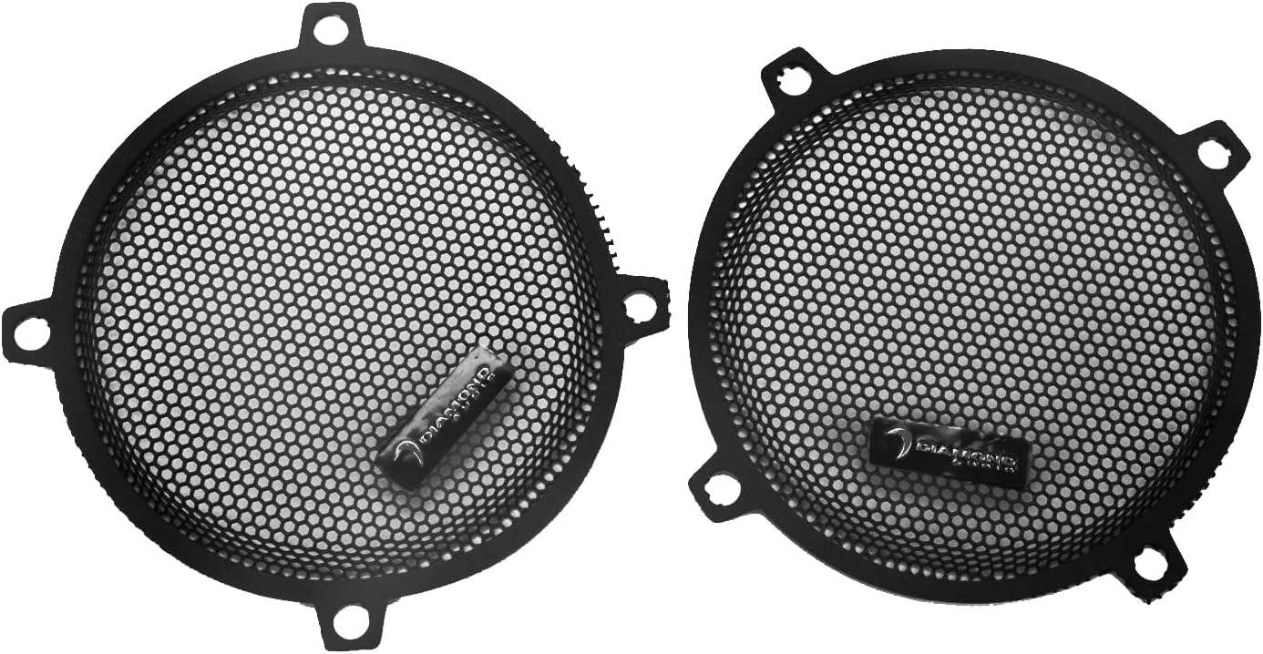 1998-2013 Harley Davidson Street Glide Faring Grills W/Diamond Logo (Pair) - DHDSG13
