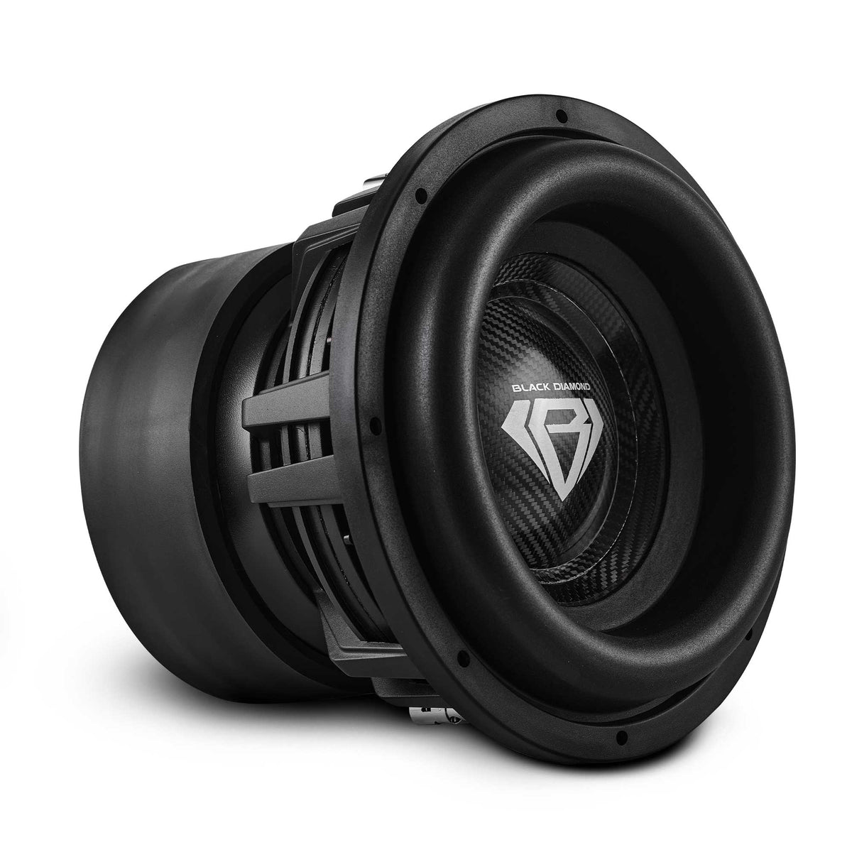 Black Diamond 12" High Excursion Subwoofer with Carbon Fiber Cone | 3500W RMS / 7000W MAX | Dual 1-Ohm Voice Coil - DS18