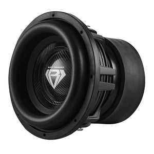 Black Diamond 12" High Excursion Subwoofer with Carbon Fiber Cone | 3500W RMS / 7000W MAX | Dual 1-Ohm Voice Coil - DS18