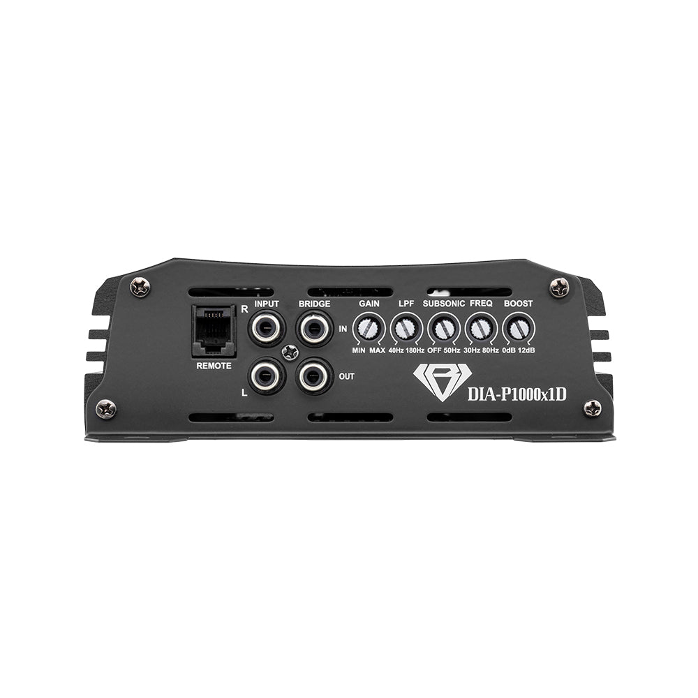 Black Diamond 1-Channel Class D Monoblock Amplifier | 1000W RMS at 1-Ohm - DS18