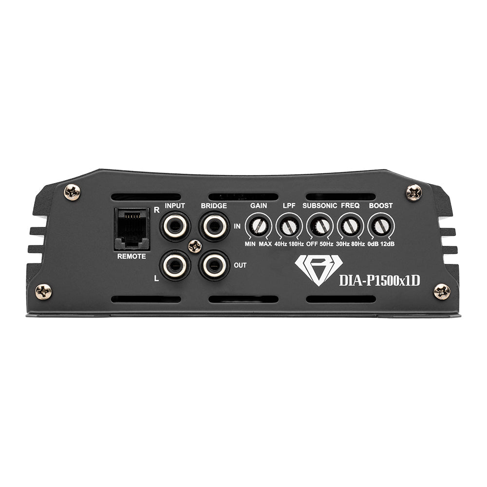 Black Diamond 1-Channel Class D Monoblock Amplifier | 1500W RMS at 1-Ohm - DS18