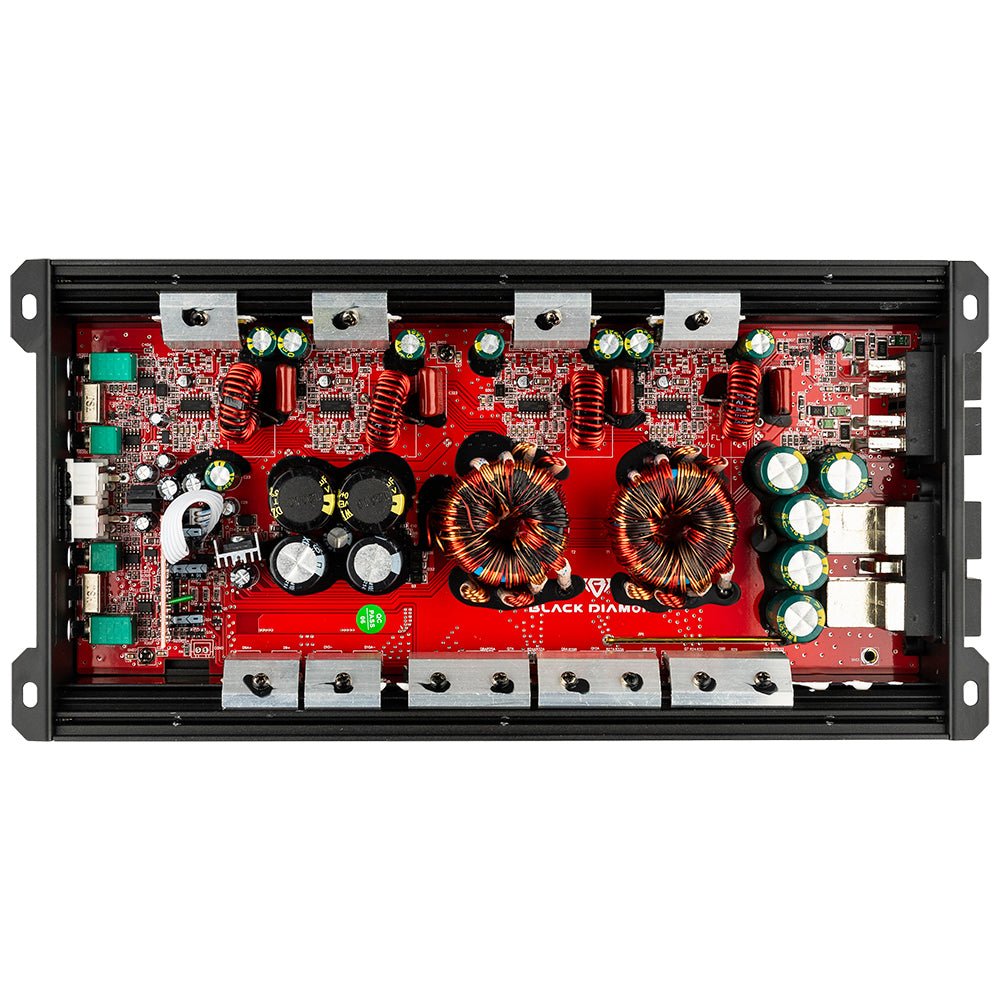 Black Diamond Class D 4-Channel Full Range Amplifier | 400W RMS X 4 at 4-Ohm - DS18