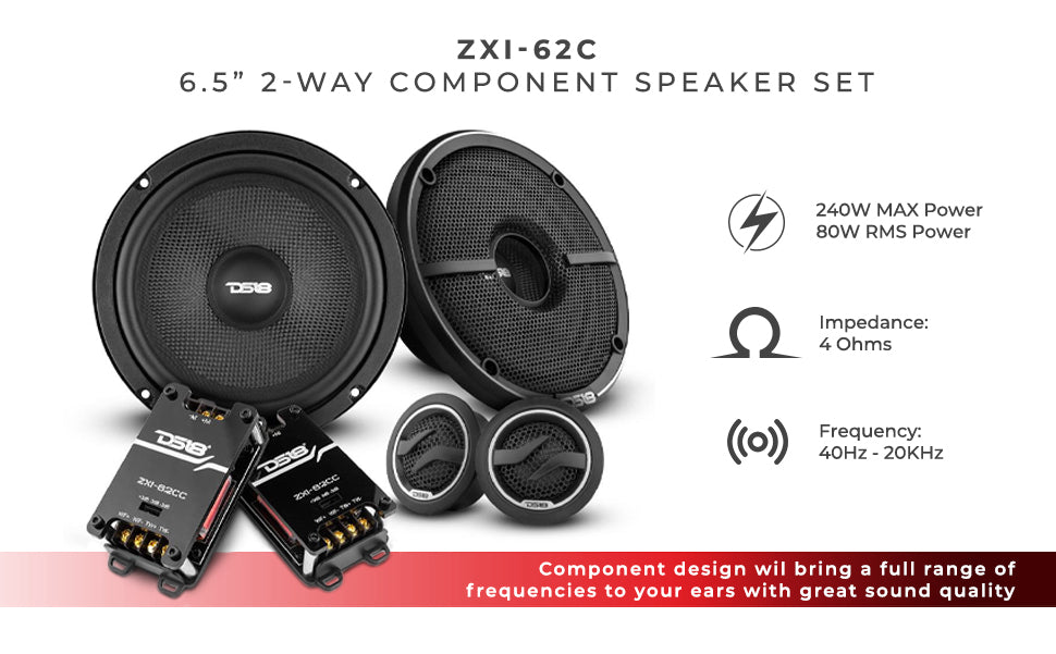 DS18 2012-2021 RAM 2500 Crew and Quad Cab Front and Back Doors Speakers Better Upgrade/Replacement Package 1600 Watts - DS18