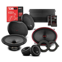 DS18 2012-2021 RAM 1500 Crew and Quad Cab Front and Back Doors Speakers Best Upgrade/Replacement Package 1800 Watts - DS18