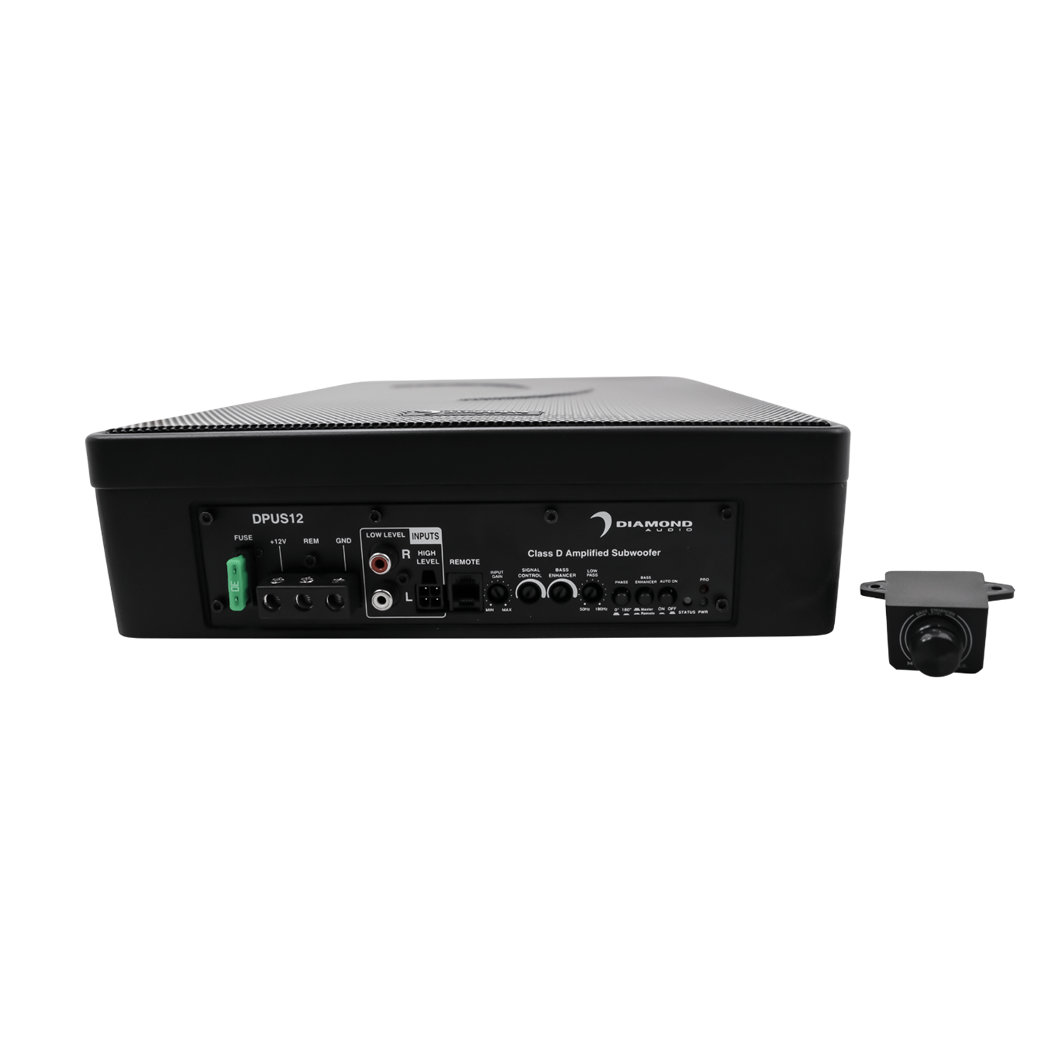 DMD Series 12" Active Slim Subwoofer w/Bass Enhancement - DPUS12