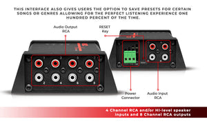 4-Channel In and 8-Channel Out Digital Sound Processor (DSP) with Bluetooth - DS18