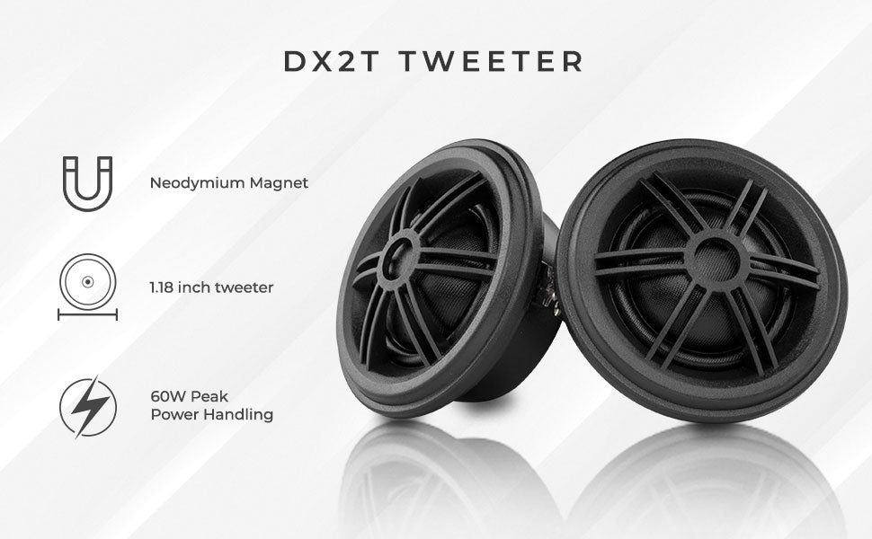 DX 6.5" 2- Way Component Speaker System With Kevlar Cone 230 Watts Rms 4-Ohm - DS18
