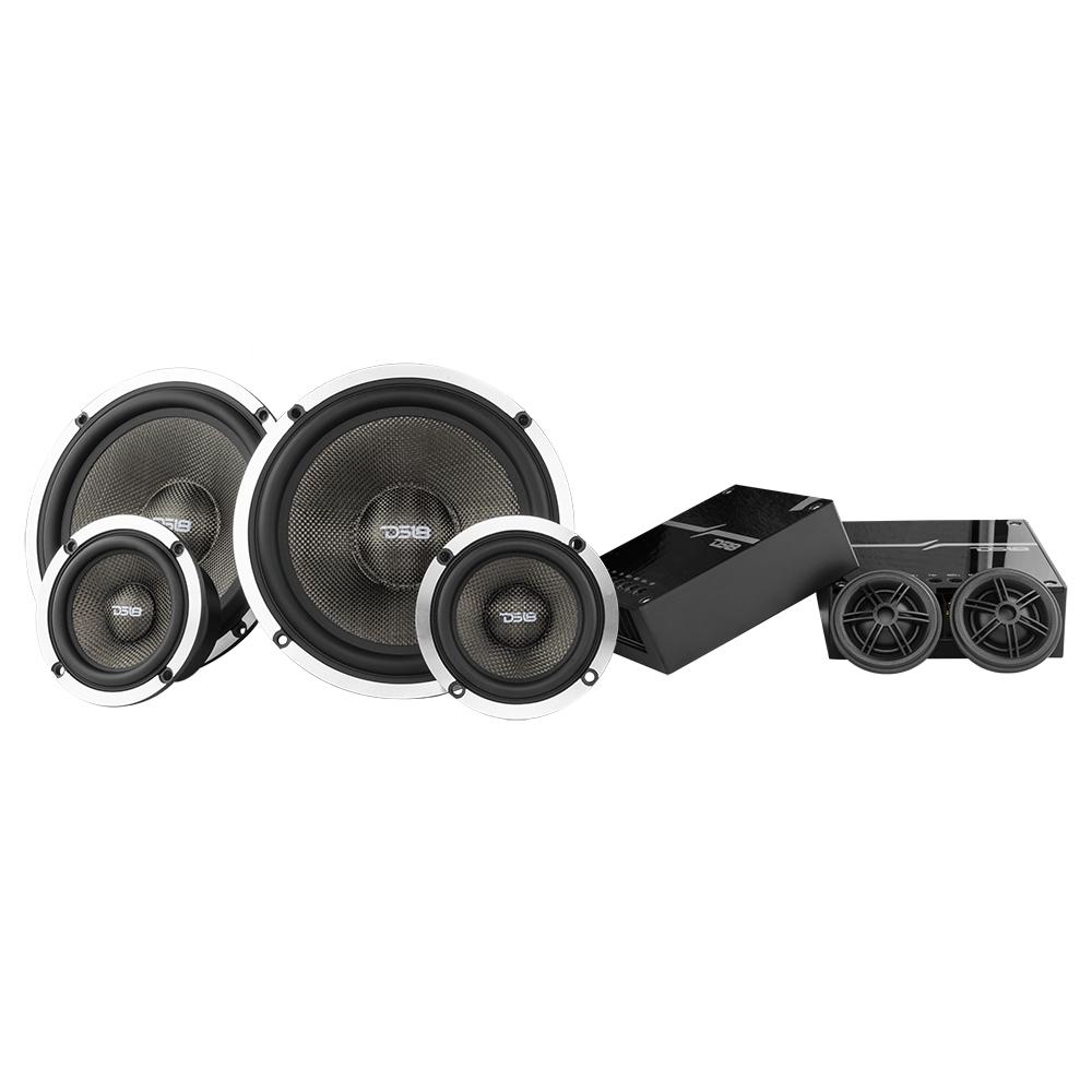 DX 6.5" 3- Way Component Speaker System With Kevlar Cone 290 Watts Rms 4-Ohm - DS18