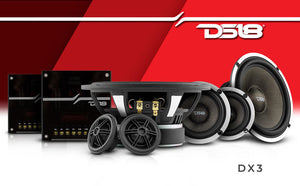 DX 6.5" 3- Way Component Speaker System With Kevlar Cone 290 Watts Rms 4-Ohm - DS18