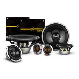 DX 6.5" 3- Way Neodymium Component Speaker System With Carbon Fiber Cone 290 Watts Rms 4-Ohm - DS18