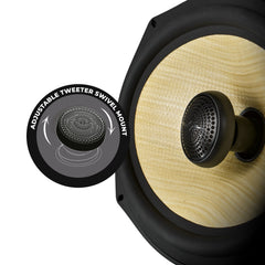 DXQ 6x9" 2-Way Coaxial Speaker with Yellow Straw and Composite Foam Cone | 150W RMS 4-Ohm - DS18
