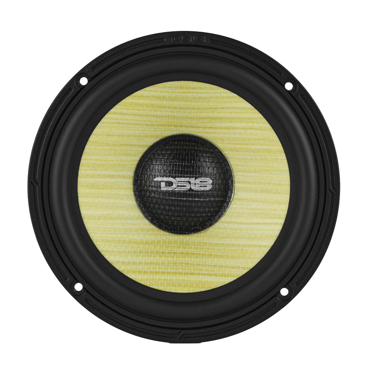 DXQ 6.5" 2-Way Component Speaker Set with Yellow Straw + Composite Foam Cone | 150W RMS 4-Ohm - DS18