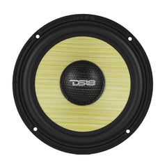 DXQ 6.5" 2-Way Component Speaker Set with Yellow Straw + Composite Foam Cone | 150W RMS 4-Ohm - DS18