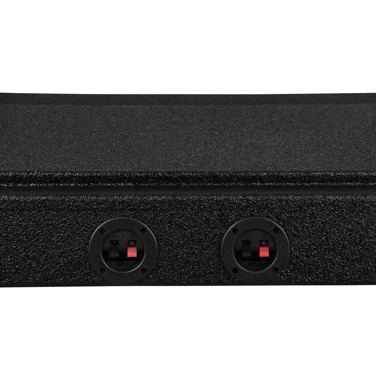 Subwoofer Enclosure for 2009-Up Ford F-150 and 2017-2026 Super Duty F-250/F-350 Crew Cabs, Dual 12" Under Rear Seat Down-Fire