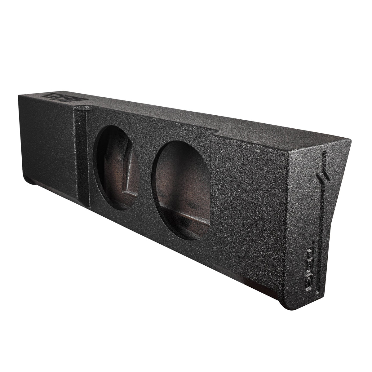 Subwoofer Enclosure for 2009-Up Ford F-150 and 2017-2026 Super Duty F-250/F-350 Crew Cabs, Dual 12" Under Rear Seat Down-Fire
