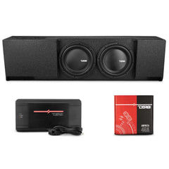Loaded 2 x 12" Subwoofer Enclosure for 2009 - UP Ford F-150 Crew Cab 2017-2026 Super Duty F-250 / F-350 Crew Cab - DS18