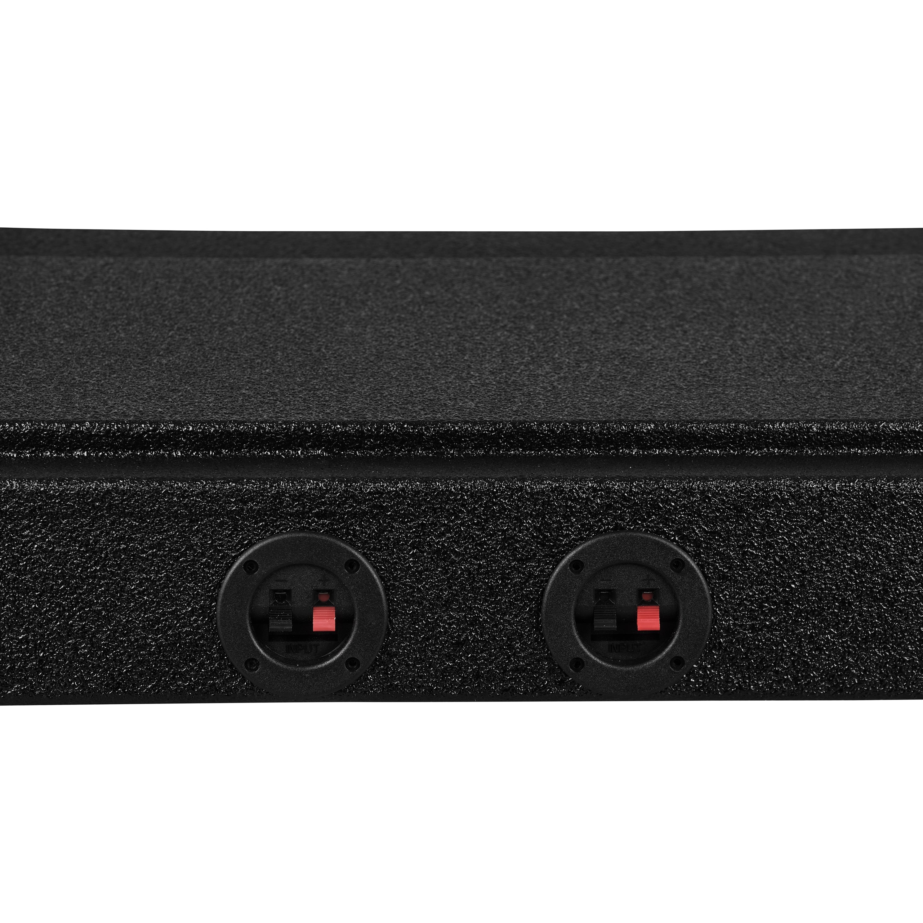 Subwoofer Enclosure for 2009-Up Ford F-150 and 2017-2026 Super Duty F-250/F-350 Crew Cabs, Dual 10" Under Rear Seat Down-Fire