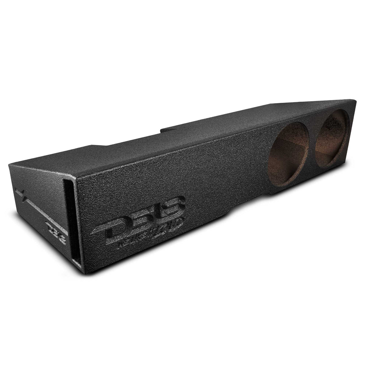 Subwoofer Enclosure for 2019-2024 Chevy Silverado and GMC Sierra 1500/2500/3500, Dual 10" Under Rear Seat Front-Fire Ported