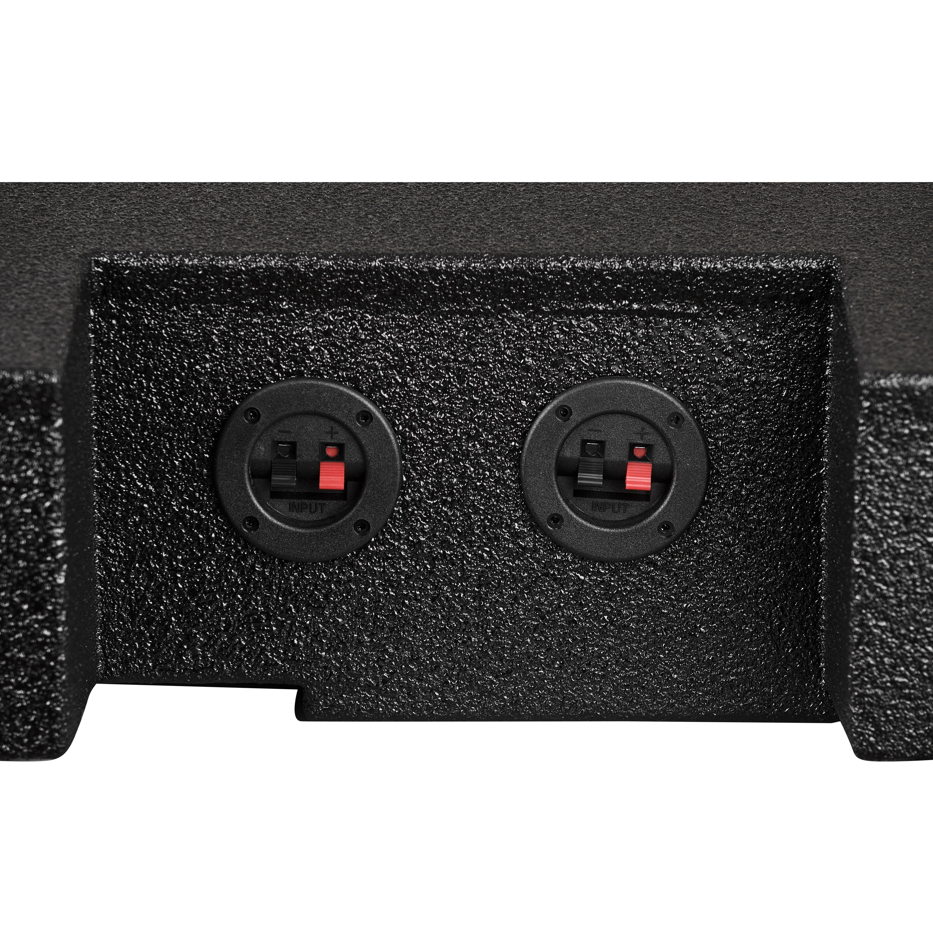 Subwoofer Enclosure for 2019-2024 Chevy Silverado and GMC Sierra 1500/2500/3500, Dual 10" Under Rear Seat Front-Fire Ported