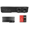 2018-2026 Jeep Gladiator Dual 8” Ported Subwoofer Under Seat Enclosure with Amplifier - DS18