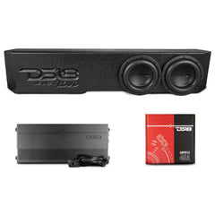 2018-2026 Jeep Gladiator Dual 8” Ported Subwoofer Under Seat Enclosure with Amplifier - DS18