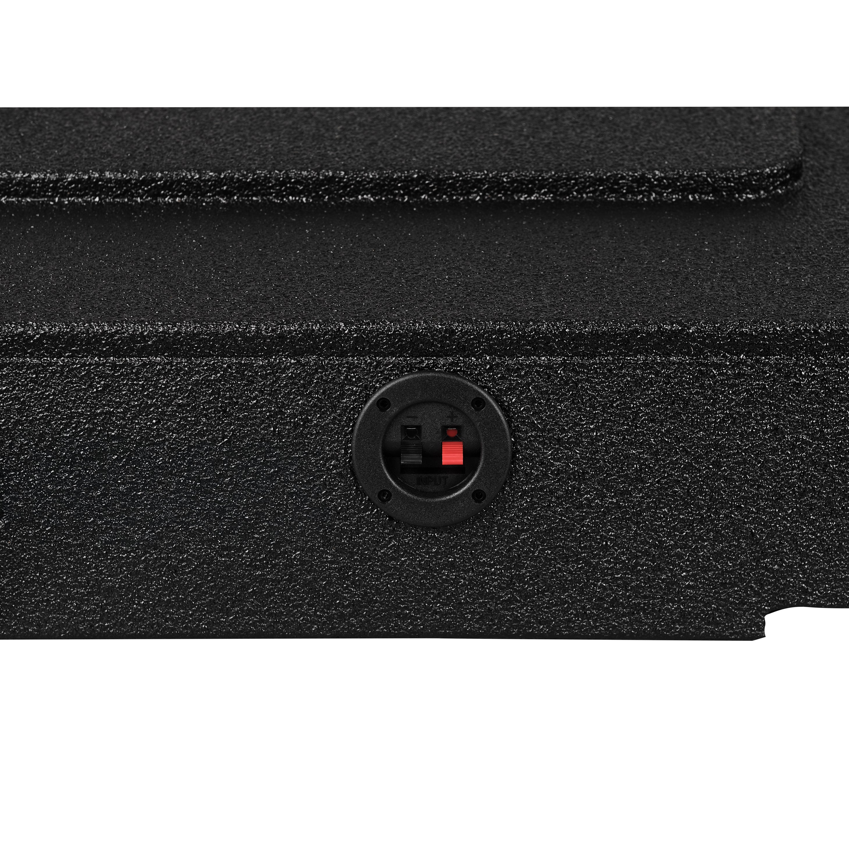 Subwoofer Enclosure for 2007-2026 Chevy/GMC and 2009-2026 Ford F-150/Super Duty Crew Cabs, Dual 8" Under Rear Seat Front-Fire
